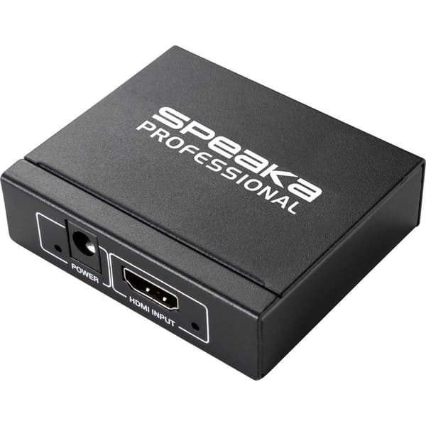 SpeaKa Professional 2 Port HDMI-Splitter 3D-rendering möjligt 1920 x 1080 pixel Svart