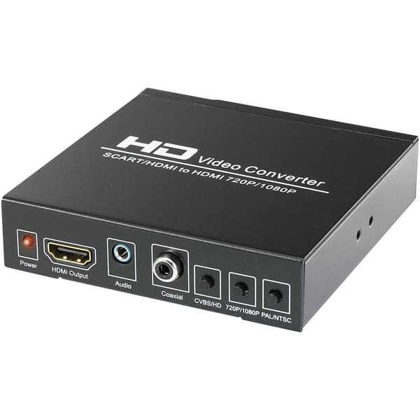 SpeaKa Professional AV Konverter SP-HD/SC-01 [SCART - HDMI, Teleplugg, RCA-digital] 1920 x 1080 Pixel