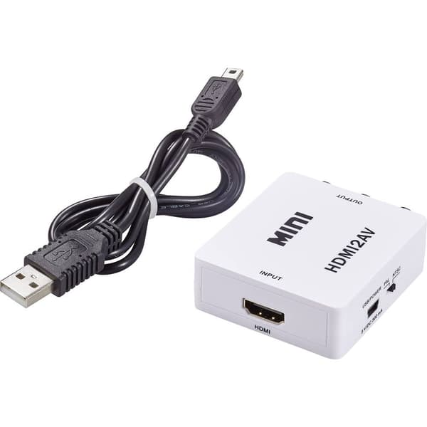 AV Konverter [HDMI - Komposit RCA] 1920 x 1080 Pixel SpeaKa Professional SP-HDMI2AV