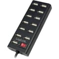 Miniatyrbild 1 av 4: LogiLink UA0126 13 Port USB 2.0-Hub Svart