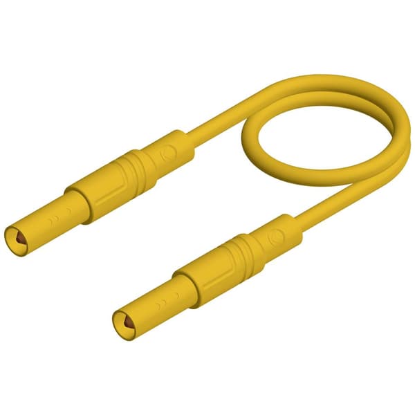 SKS Hirschmann MLS SIL GG 200/1 Säkerhets-mätledning Laminerade stickdon 4 mm Laminerade stickdon 4 mm 2.00 m Gul 1 st