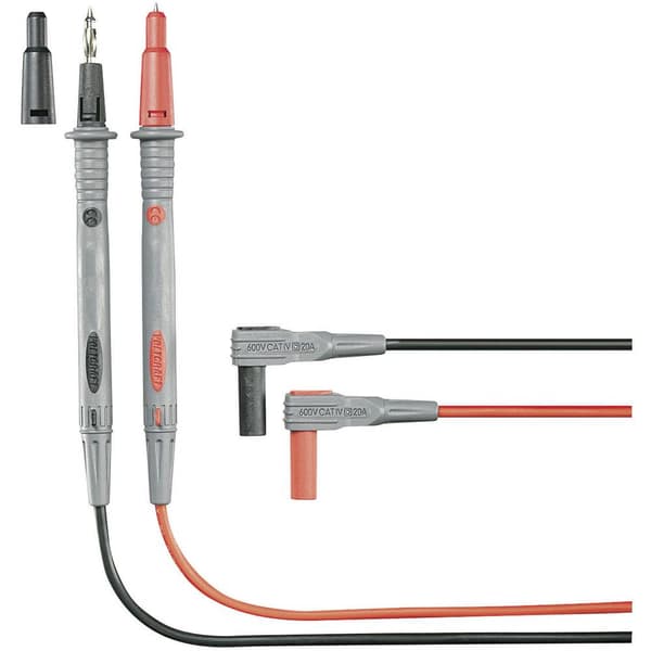 Säkerhets-mätledning-Set 1.20 m Svart, Röd VOLTCRAFT MS-4P