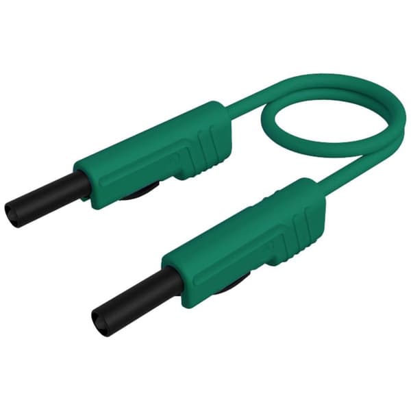 SKS Hirschmann MLB 100/1 V gn Mätledning Laminerade stickdon 4 mm Laminerade stickdon 4 mm 1.00 m Grön 1 st