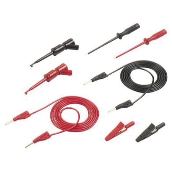 SKS Hirschmann PMS 2 Mätledning-Set 2 mm stiftdon 2 mm stiftdon 1.00 m Svart, Röd 1 set