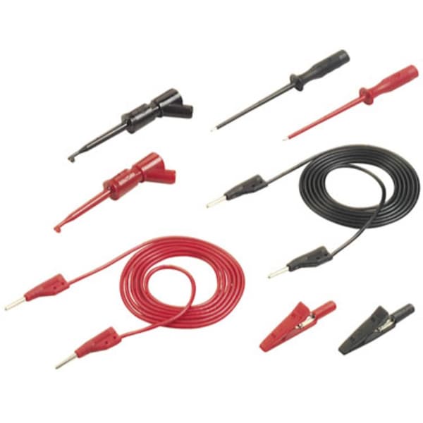 SKS Hirschmann PMS 2 Mätledning-Set 2 mm stiftdon 2 mm stiftdon 1.00 m Svart, Röd 1 set