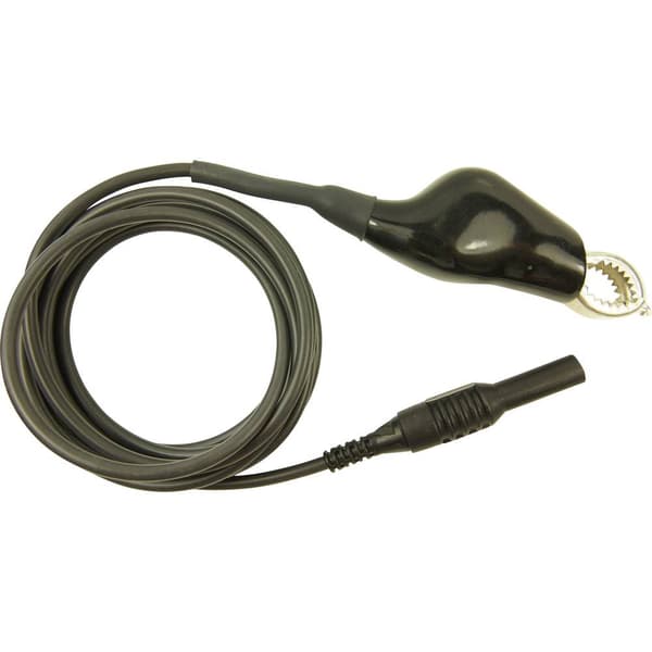 Cliff CIH22105 Mätledning 4 mm stiftdon Krokodilklämmor 2.00 m Svart 1 st
