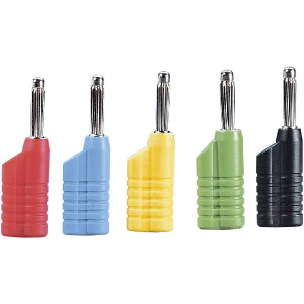 VOLTCRAFT MS-4041 Mätledning-Set Laminerade stickdon 4 mm Laminerade stickdon 4 mm 1.00 m Svart, Röd, Blå, Gul, Grön 1