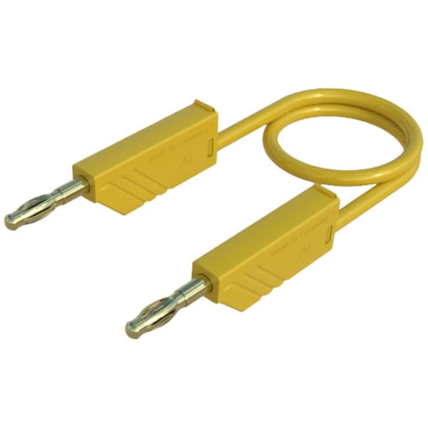 SKS Hirschmann MLN 50/2,5 GE Mätledning Laminerade stickdon 4 mm Laminerade stickdon 4 mm 0.50 m Gul 1 st