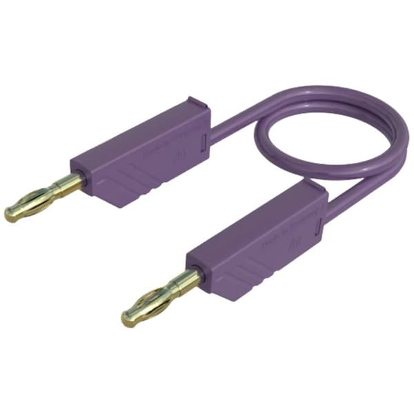 SKS Hirschmann MLN 100/2,5 VI Mätledning Laminerade stickdon 4 mm Laminerade stickdon 4 mm 1.00 m Violett 1 st