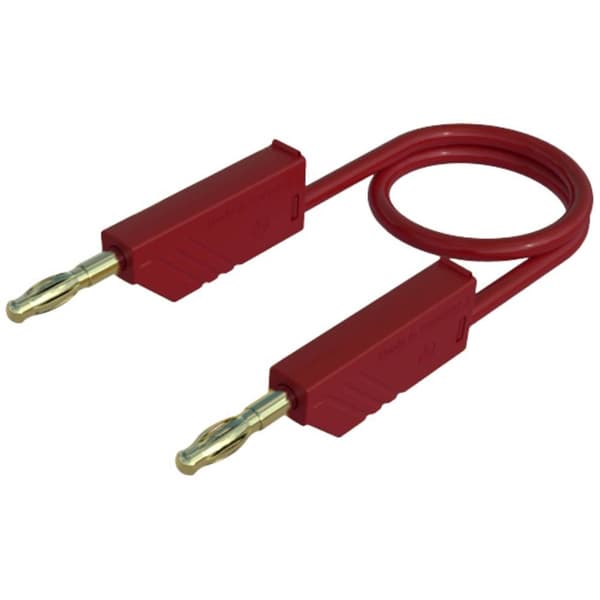SKS Hirschmann MLN 200/2,5 RT Mätledning Laminerade stickdon 4 mm Laminerade stickdon 4 mm 2.00 m Röd 1 st