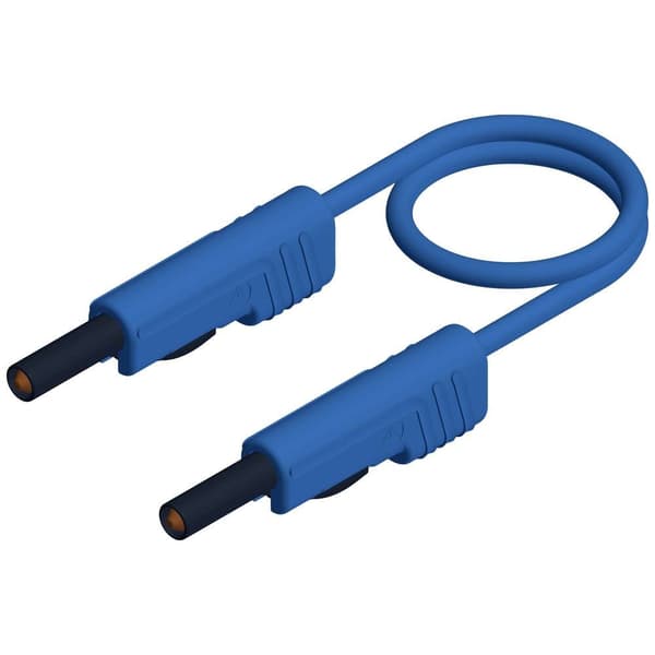 SKS Hirschmann MLB 200/1 V bl Mätledning Laminerade stickdon 4 mm Laminerade stickdon 4 mm 2.00 m Blå 1 st