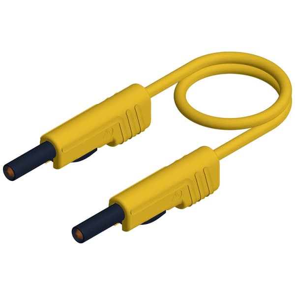 SKS Hirschmann MLB 50/1 V ge Mätledning Laminerade stickdon 4 mm Laminerade stickdon 4 mm 0.50 m Gul 1 st