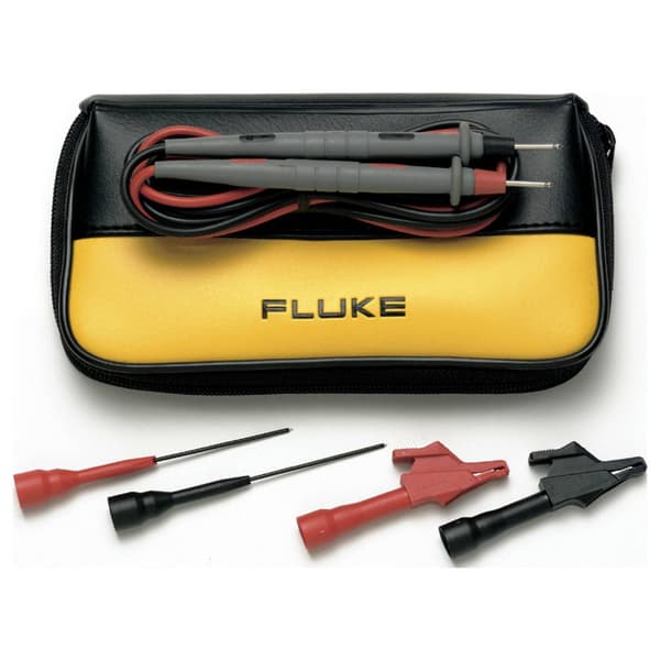 Fluke TL80A-1 Säkerhets-mätledning-Set Laminerade stickdon 4 mm Prob 1.50 m Svart, Röd 1 st