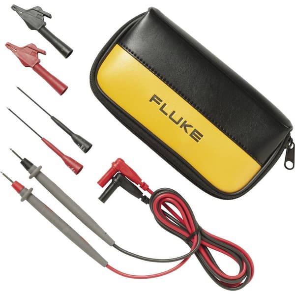 Fluke TL80A-1 Säkerhets-mätledning-Set Laminerade stickdon 4 mm Prob 1.50 m Svart, Röd 1 st