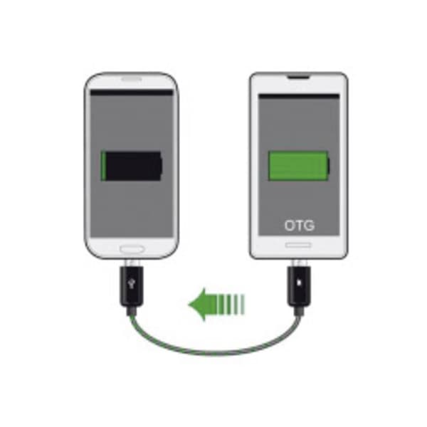 Delock USB-kabel USB 2.0 USB-Micro-B-kontakt, USB-Micro-B-kontakt 0.30 m Svart OTG 83570