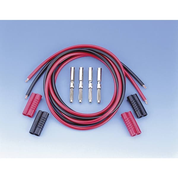 VOLTCRAFT MS 4041/2*1 Mätledning-Set Laminerade stickdon 4 mm Laminerade stickdon 4 mm 1.00 m Svart, Röd 1 set