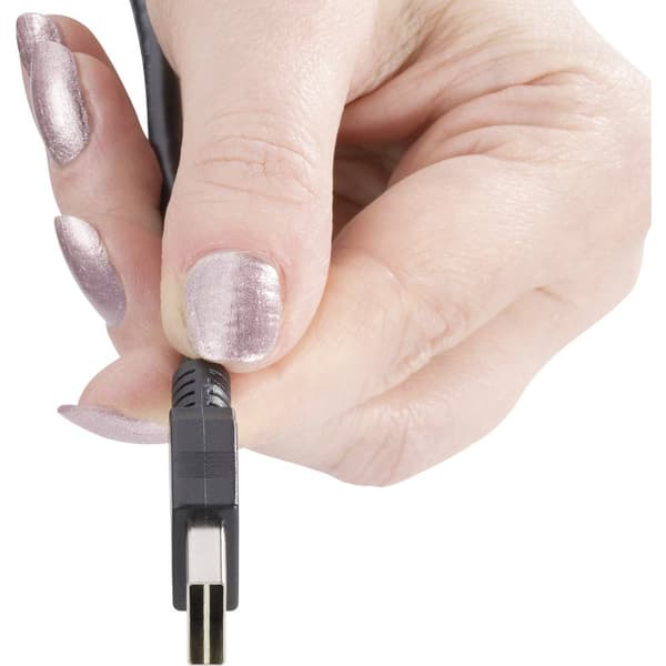 Renkforce USB-kabel USB 2.0 USB-A kontakt, USB-Micro-B-kontakt 1.80 m Svart Tillämplig kontakt på båda sidor, guldpläte