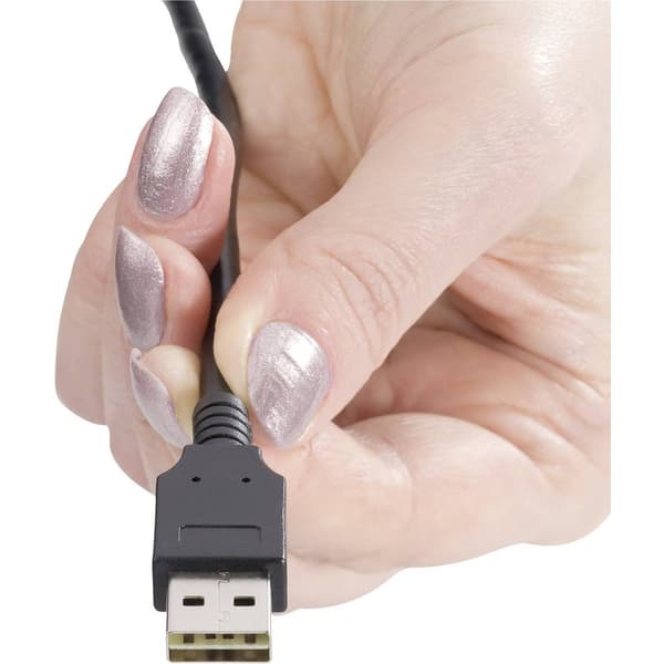 Renkforce USB-kabel USB 2.0 USB-A kontakt, USB-Micro-B-kontakt 1.80 m Svart Tillämplig kontakt på båda sidor, guldpläte