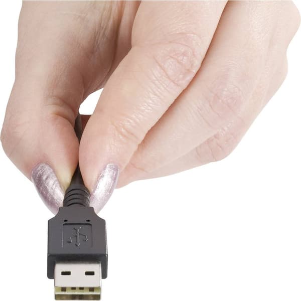 Renkforce USB-kabel USB 2.0 USB-A kontakt, USB-Micro-B-kontakt 1.80 m Svart Tillämplig kontakt på båda sidor, guldpläte
