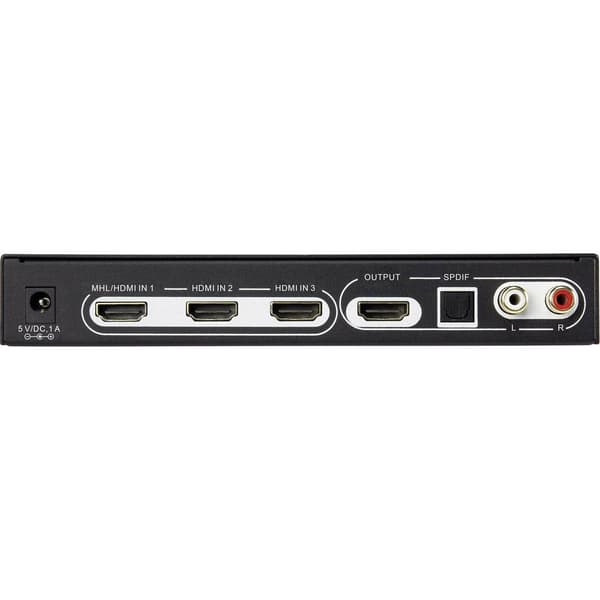 SpeaKa Professional SP-5441116 3 Port HDMI-Switch UHD 4K @ 60 Hz