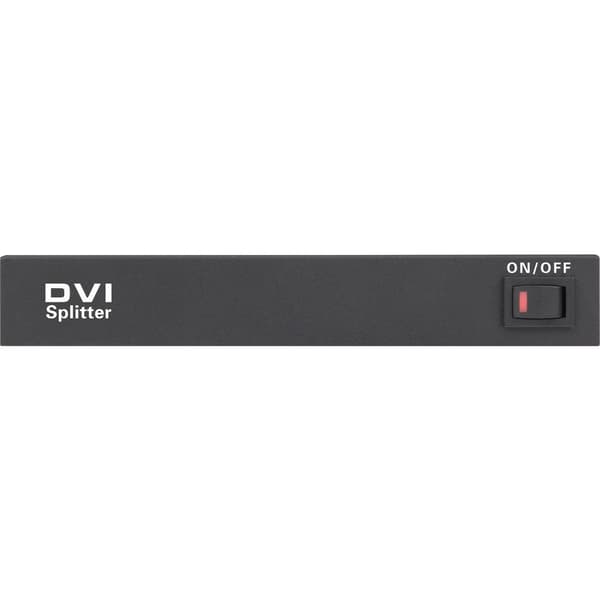 Renkforce 2 Port DVI-Splitter Ultra HD-kapabel 3840 x 2160 pixel Svart