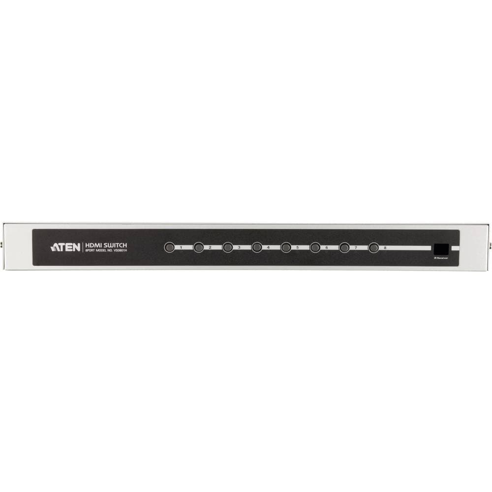 Aten Vs0801h At G 8 Port Hdmi Switch Kontrollerbar Via Pc Med Fjarrkontroll 19 X 1080 Pixel Cdon
