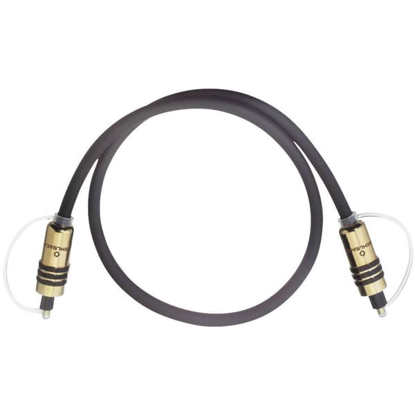 Oehlbach 6080 Toslink Digital Audio Anslutningskabel [1x Toslink hane (ODT) - 1x Toslink hane (ODT)] 0.50 m Grå guldplä