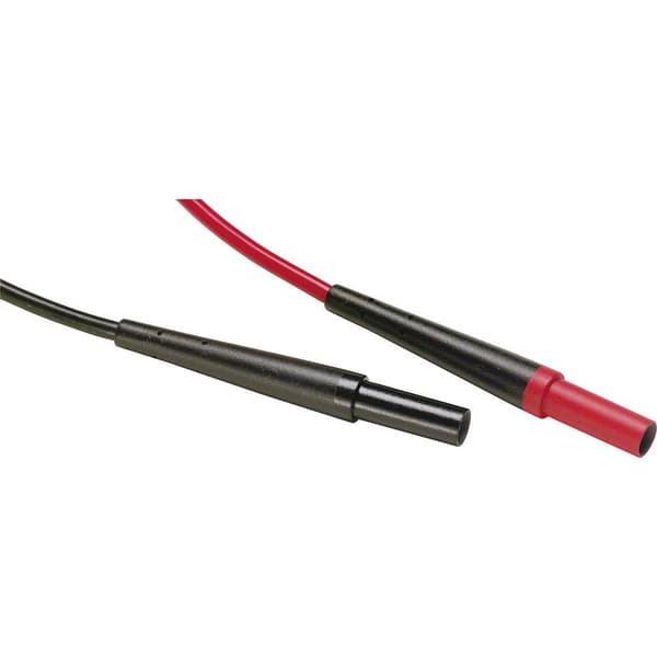 Fluke TL221 Säkerhets-mätledning-Set Laminerade stickdon 4 mm Laminerade stickdon 4 mm 1.50 m Svart, Röd 1 st