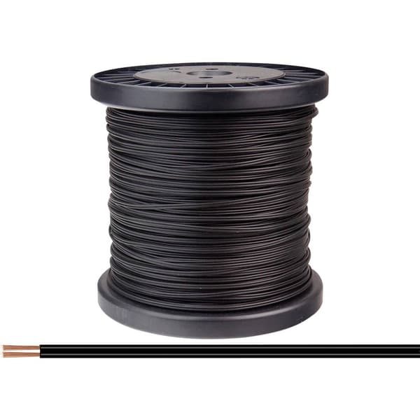 Donau Elektronik 218-11-100 Flätad kabel 2 x 0.14 mm² Svart 100 m