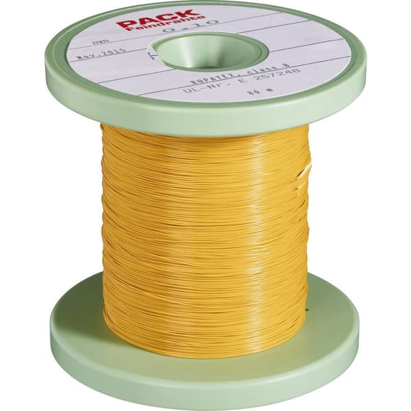 Pack Litz Wire Lackerad koppartråd Ytter-Ø (inkl. isolerande lack)=0.40 mm Ytter-Ø (utan isolerande lack): 0.20 mm 100