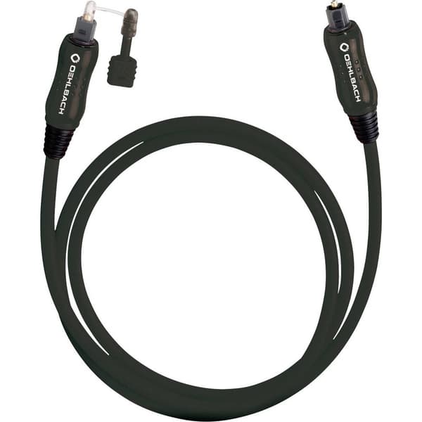 Toslink Audio Anslutningskabel [1x Toslink hane (ODT) - 1x Toslink hane (ODT)] 2.00 m Svart Oehlbach OPTO Star Black