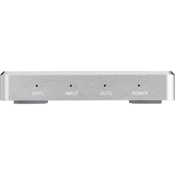 SpeaKa Professional 2 Port HDMI-Splitter Aluminiumhölje, Ultra HD-kapabel 3840 x 2160 pixel