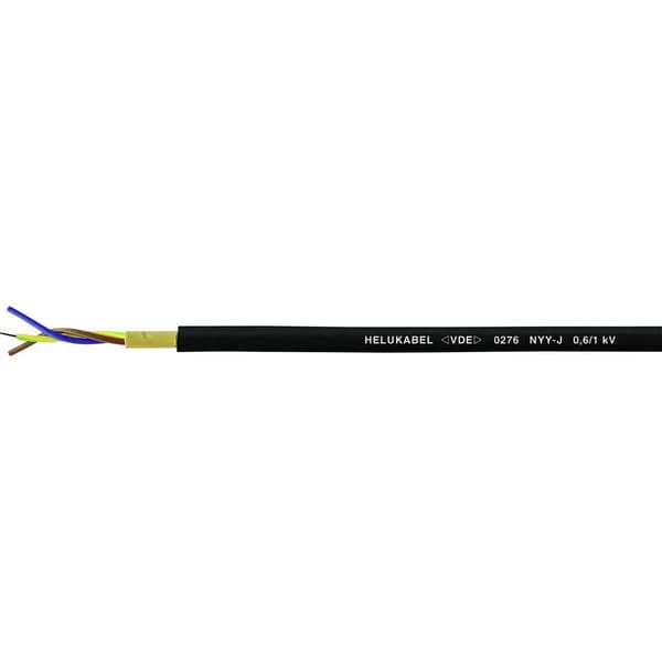 Helukabel 32059 Jordkabel NYY-J 5 G 1.5 mm² Svart 50 m