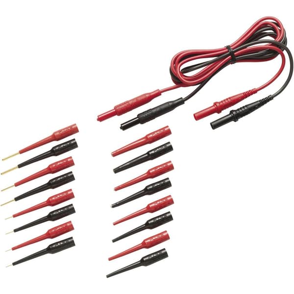 Fluke TL82 Mätledning-Set Laminerade stickdon 4 mm Laminerade stickdon 4 mm Röd, Svart 1 st