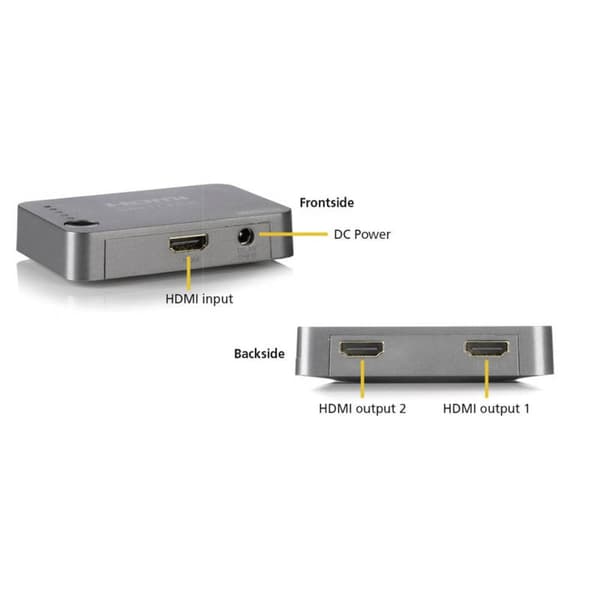 Marmitek Split 312 2 Port HDMI-Splitter 3D-rendering möjligt 3840 x 2160 pixel Silver