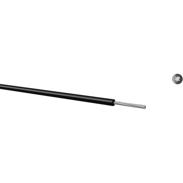 Kabeltronik 060102501 Flätad kabel LiYv 1 x 0.25 mm² Vit 100 m