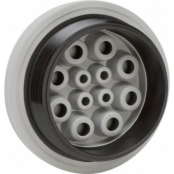 Icotek KEL-DPZ 50/19 Kabelgenomföringsplatta Kläm-Ø (max.) 6.5 mm Polyamid, Elastomer Grå 1 st