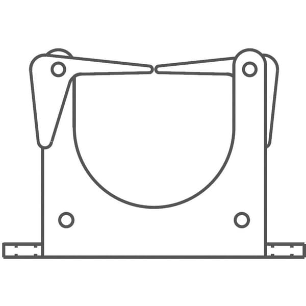 Panduit ER1.25-E4-X Monteringssockel skruv ER1.25-E4-X Bunt Ø-område 32 mm (max) Med fastställande band Svart 1 st
