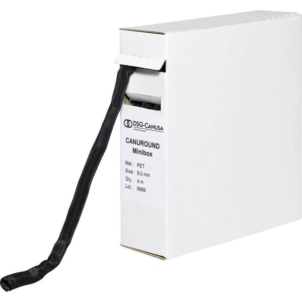 DSG Canusa 8690050955 Flätad slang Svart Polyester 5 till 5 mm 10 m