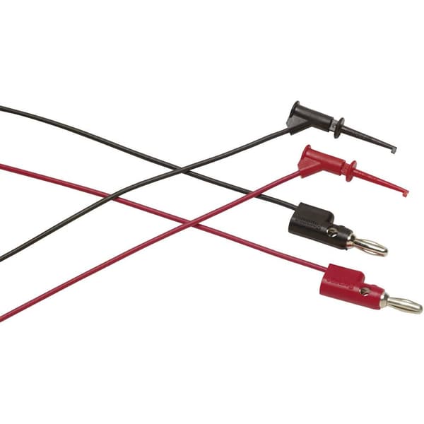 Fluke TL960 Mätledning-Set Krokodilklämmor Banankontakt 4 mm 0.90 m Röd, Svart 1 st