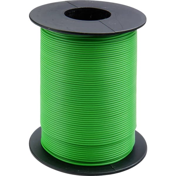 Donau Elektronik 105-4-100 Kopplingstråd 1 x 0.20 mm² Grön 100 m