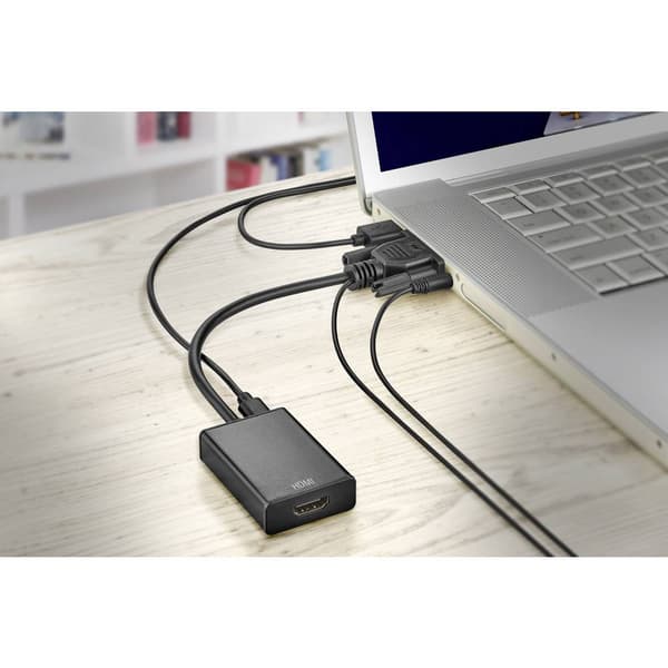 AV Adapter [VGA, Teleplugg - HDMI] 1920 x 1080 Pixel SpeaKa Professional SP-VK/HD