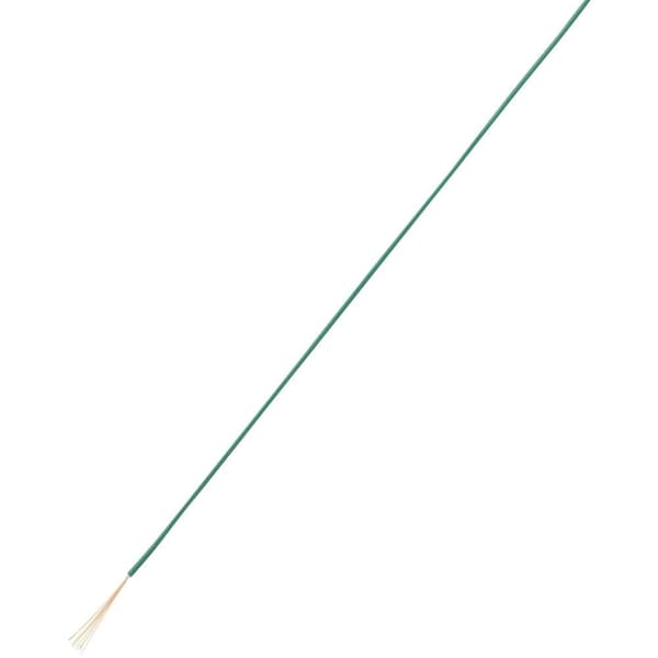 TRU COMPONENTS 1567835 Flätad kabel LiFY 1 x 0.50 mm² Grön 100 m