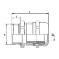 Miniatyrbild 4 av 4: LAPP SKINTOP® MS-HF-M 32x1,5 53112574 Kabelförskruvning med dragavlastning M32 Mässing Mässing 1 st