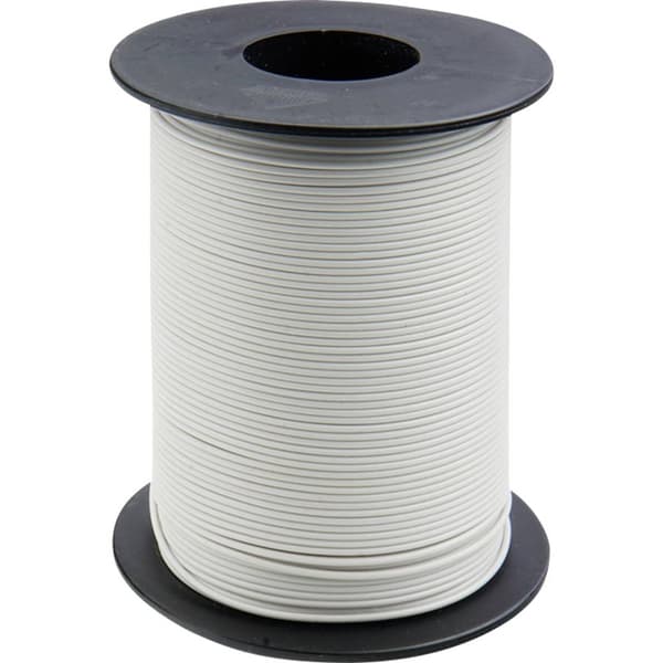 Donau Elektronik 119-15 Flätad kabel 1 x 0.14 mm² Vit 100 m