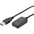 Miniatyrbild 1 av 3: Digitus USB-kabel USB 3.2 Gen1 (USB 3.0) USB-A kontakt, USB-A uttag 5.00 m Svart DA-73104