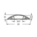 Miniatyrbild 2 av 2: TRU COMPONENTS Kabelbrygga 1593128 PVC Brun Antal kanaler: 1 1000 mm Innehåll: 1 st