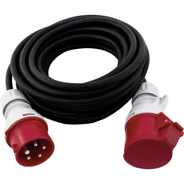 REV 006310 Ström Förlängningskabel 16 A Svart 10.00 m H07RN-F 5G 1,5 mm²
