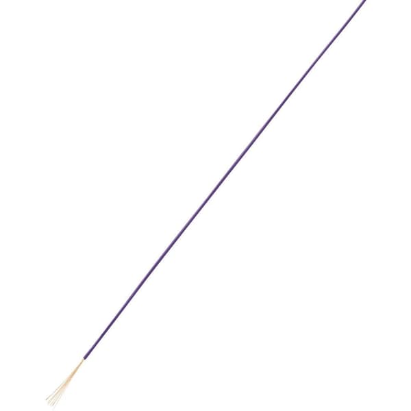 TRU COMPONENTS 1567814 Flätad kabel LiFY 1 x 0.25 mm² Violett 100 m