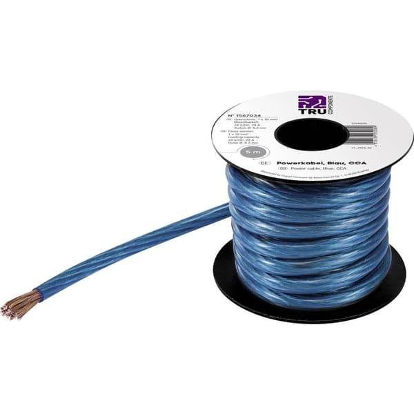 TRU COMPONENTS 1565201 Jordkabel 1 x 25 mm² Blå 5 m